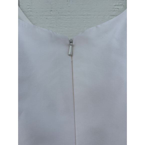 Alfred Sung White Mini Dress, Bridal, Cocktail, A Line,‎ V Neck, Plus Size 18 - Picture 5 of 9